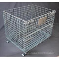 Galvanized steel warehouse storage cage